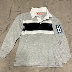 Small Grey Long Sleeve Polo Shirt
